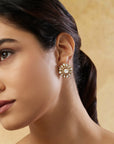 Arvayae Kundan Polki Stud Earrings