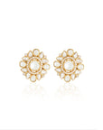 Arvayae Kundan Polki Stud Earrings
