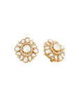 Arvayae Kundan Polki Stud Earrings