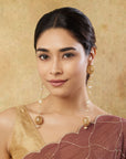 Navinae Kundan Polki Dangler Earrings