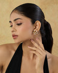 Zianira Kundan Polki Stud Earrings