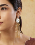 Ovrisha Kundan Polki Dangler Earrings
