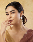Ovrisha Kundan Polki Dangler Earrings