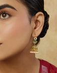 Patra Jadau Jhumki Earrings