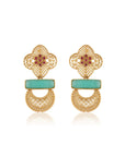Vynaa Gold Dangler Earrings