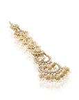 Kundan Polki Gold Bridal Chaandbali Earrings