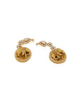 Temple Coin Gold Ear Cuffs