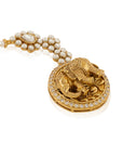 Temple Coin Gold Ear Cuffs