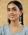 Bageecha Kundan Gold Jhumki Danglers