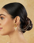 Temple Gold Ear Chains