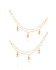 Temple Gold Ear Chains