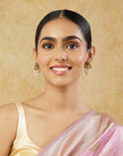 Laxmi Temple Gold Stud Earrings