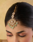 Moon Kundan Gold Maang Tikka