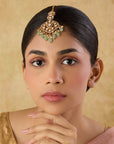 Moon Kundan Gold Maang Tikka