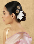 Gold Temple Hair Brooch Set