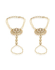 Chaandni Gold Kundan Haath Phools