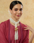 Punjabi Jadaau Pearl Long Necklace