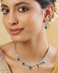 Jashna Zircon Necklace Set