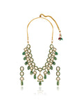 Panna Kundan Statement Necklace Set