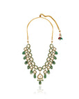 Panna Kundan Statement Necklace Set