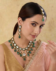 Panna Kundan Statement Necklace Set