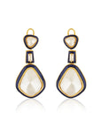 Kundan Enamel Gold Pendant Necklace Set