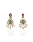 Green Kundan Polki Choker Set