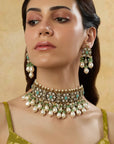 Turquoise Pearl Necklace Set