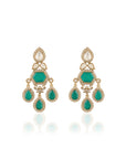Green Kundan Polki Necklace Set