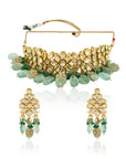 Panna Kundan Choker Necklace Set