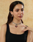 Manik Kundan Short Necklace Set