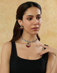 Manik Kundan Short Necklace Set