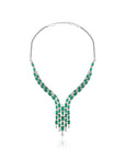 Emerald Zirconia Y Necklace Set