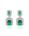Green Zircon Choker Necklace Set