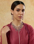 Manik Zircon Cocktail Necklace Set