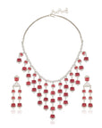Manik Zircon Cocktail Necklace Set