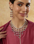 Manik Zircon Cocktail Necklace Set