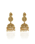 Temple Coin Jhumki Necklace Set