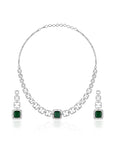 Emerald Zircon Necklace Set