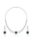 Emerald Zircon Necklace Set