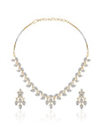 White Zircon Necklace Set