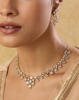 White Zircon Necklace Set