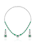Emerald Zirconia Necklace Set