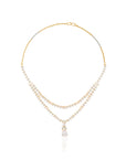 Zircon Layered Necklace Set