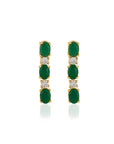 Gold Zircon Short Necklace Set