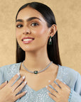 Zircon Emerald Necklace Set