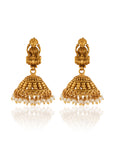 Baasra Pearl Temple Necklace Set