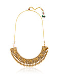 Gold Hathi Temple Necklace Set