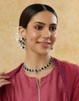 Neelam Zircon Statement Necklace Set