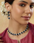 Neelam Zircon Statement Necklace Set